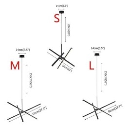 Moderne Pendellampe Dimbar Svart Stripelampe