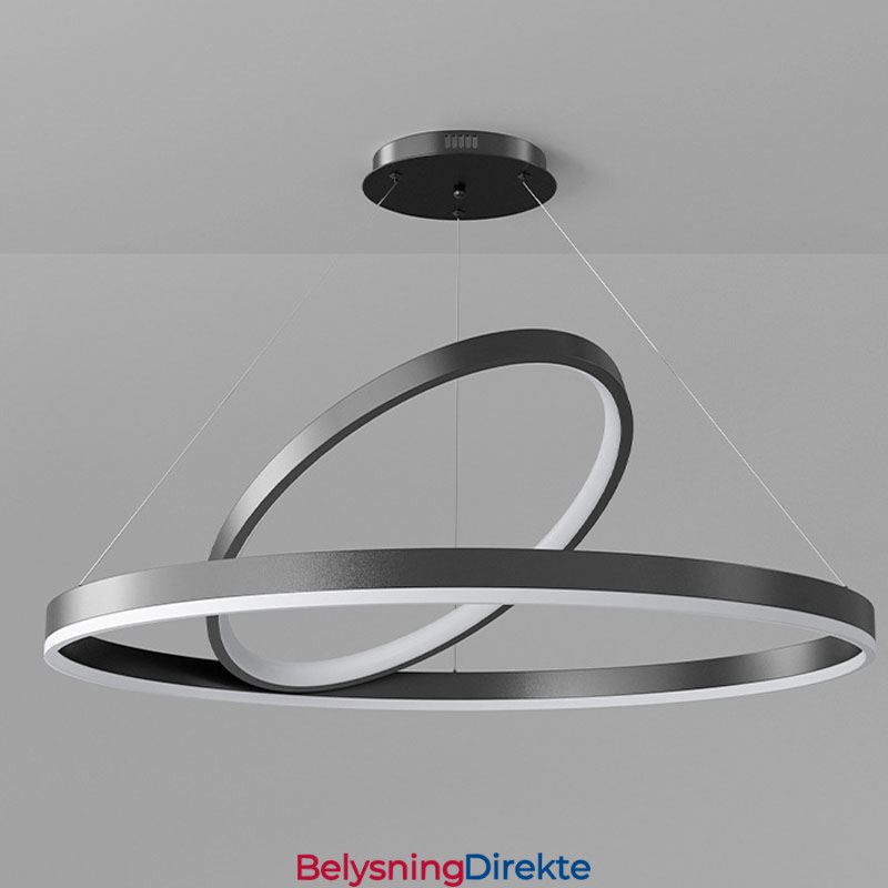 Moderne Pendellampe Med Sirkelringer I Akryl