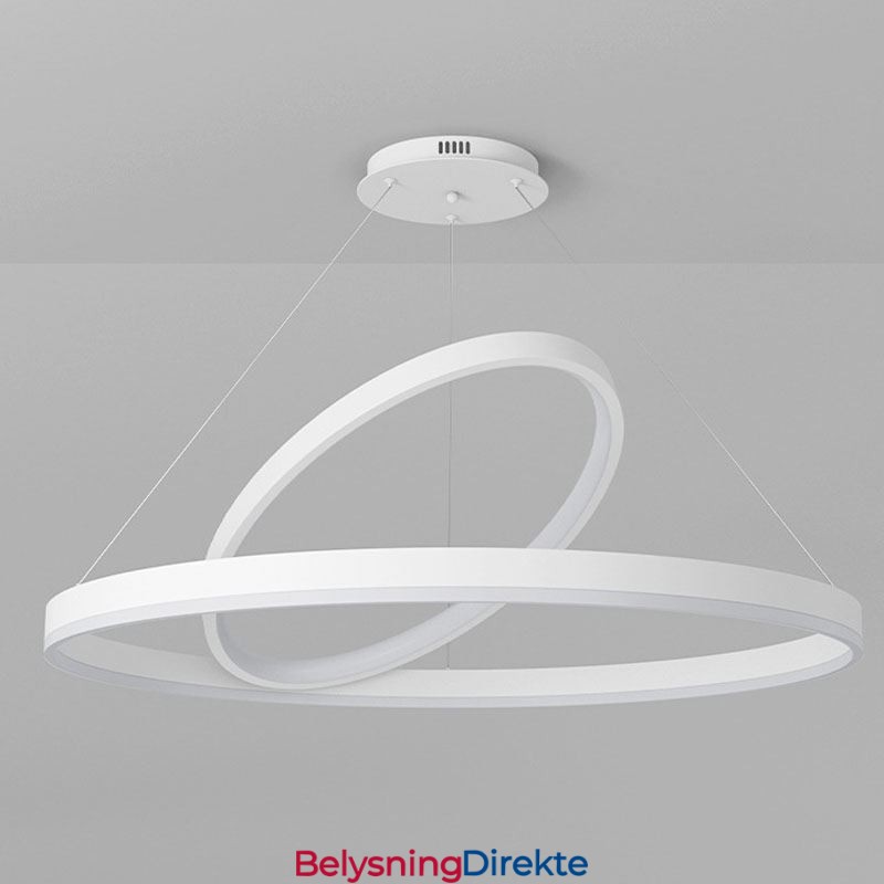 Moderne Pendellampe Med Sirkelringer I Akryl