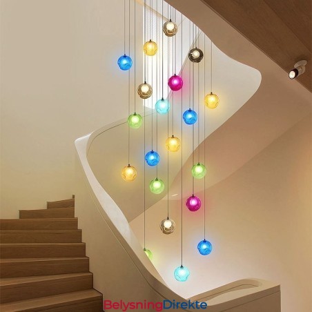 Moderne Krystallkule Anhengslampe Fargerik Krystalllysekrone (Fargerik Stil, Vennligst Kontakt Oss)