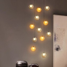 Moderne Krystallkule Anhengslampe Fargerik Krystalllysekrone (Fargerik Stil, Vennligst Kontakt Oss)