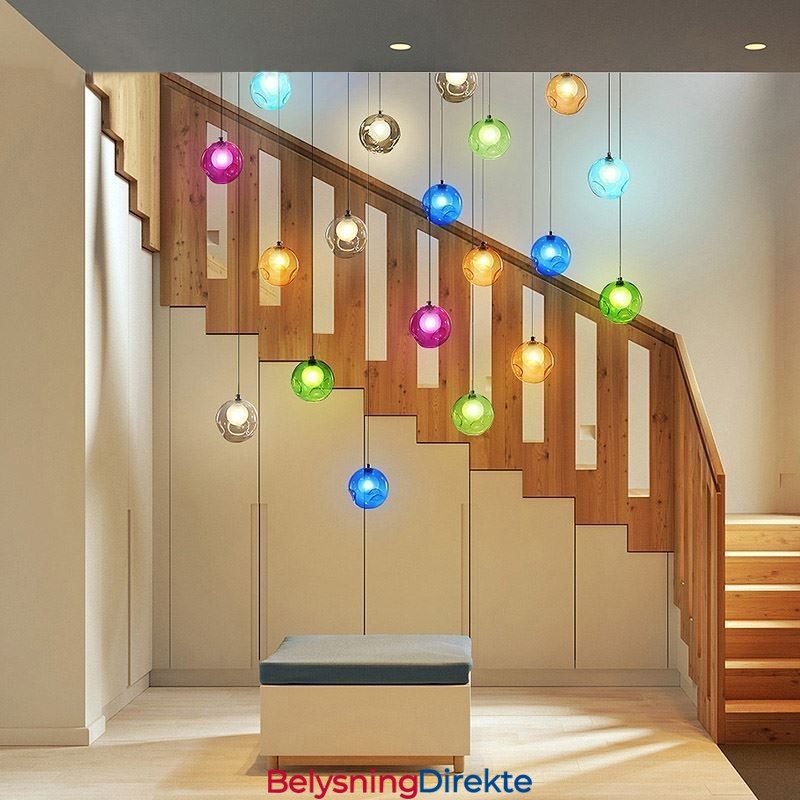 Moderne Krystallkule Anhengslampe Fargerik Krystalllysekrone (Fargerik Stil, Vennligst Kontakt Oss)