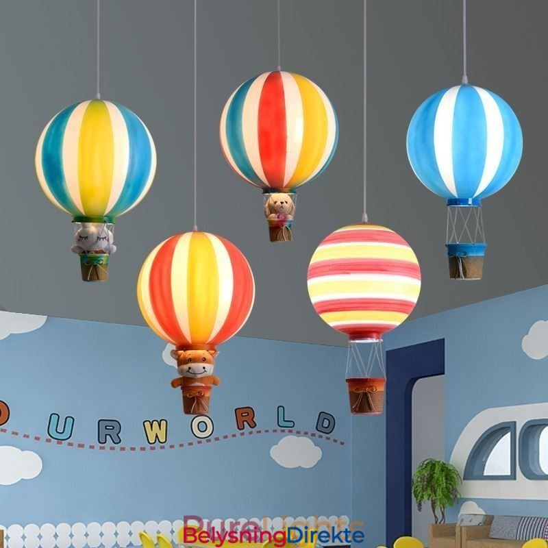 Fargerik Varmluftsballong Anhengslampe Akryl Dekorasjonslampe