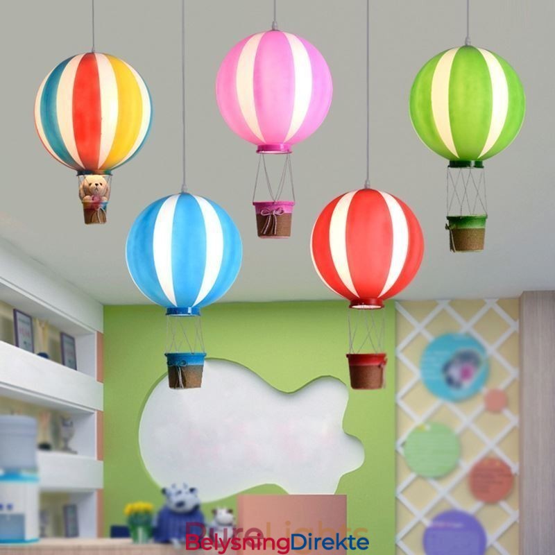 Fargerik Varmluftsballong Anhengslampe Akryl Dekorasjonslampe