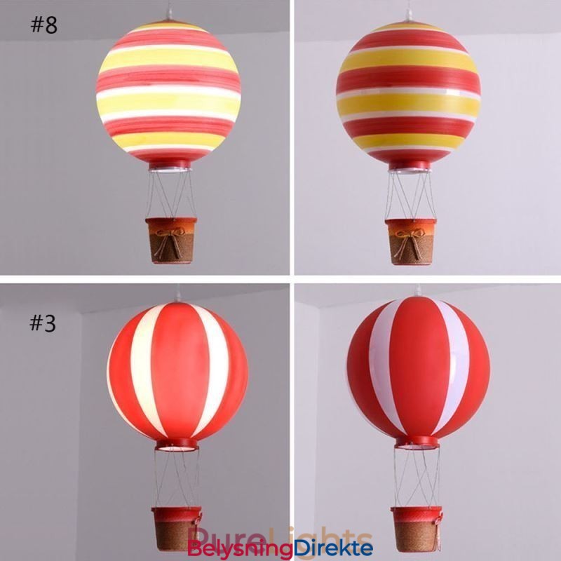 Fargerik Varmluftsballong Anhengslampe Akryl Dekorasjonslampe