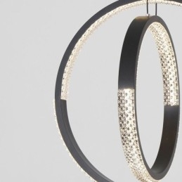 Moderne Lysekrone Med 2 Ringer, Pendelbelysning For Spisestue