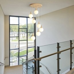 Japansk Pendellampe I Tre, Nordisk Glasshengelampe