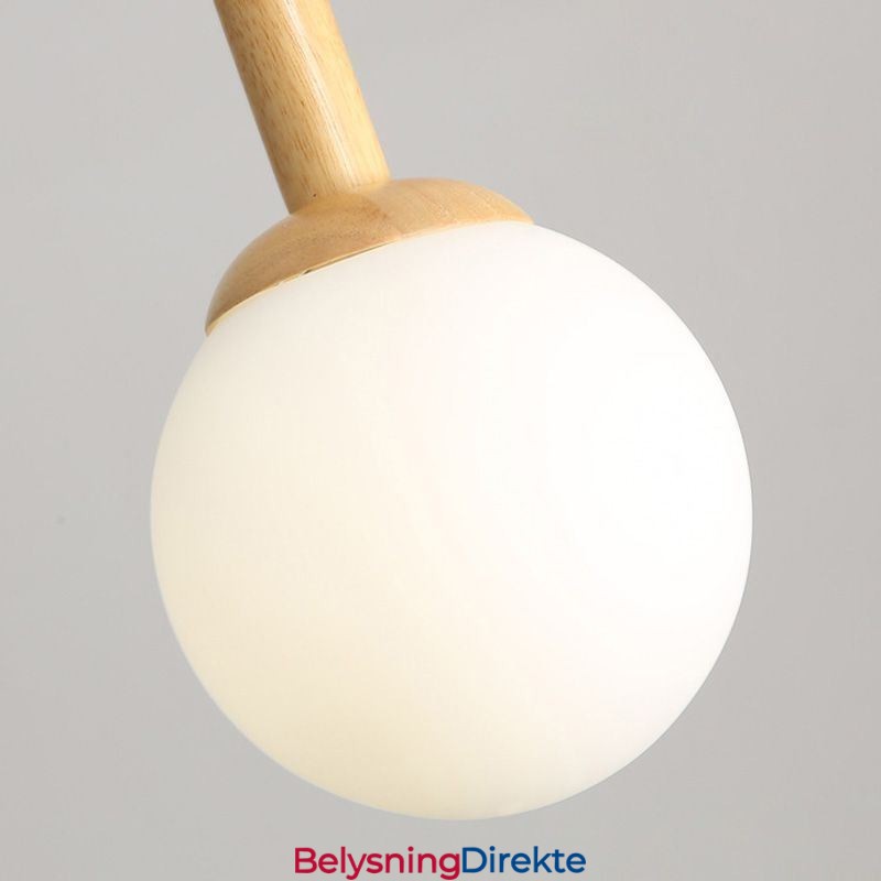 Japansk Pendellampe I Tre, Nordisk Glasshengelampe