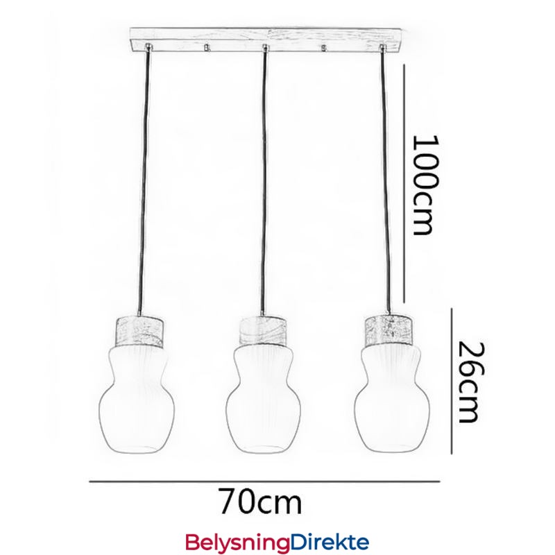 Japansk Glass Pendellampe Kreativ Dekorasjon Hengende Lampe