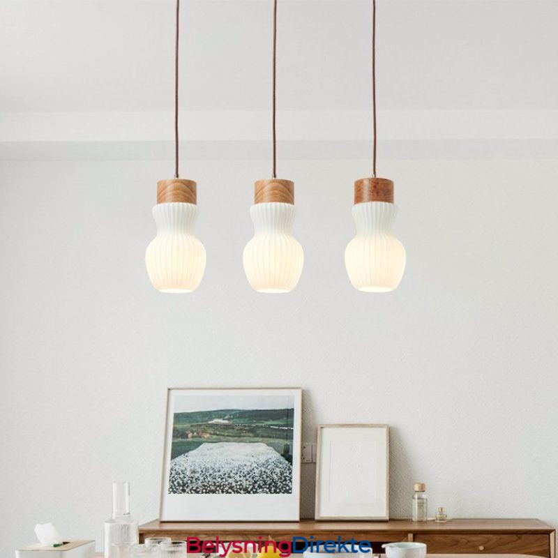 Japansk Glass Pendellampe Kreativ Dekorasjon Hengende Lampe