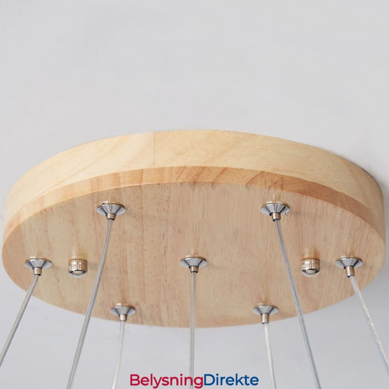 Japansk Lysekrone I Tre, Molekyl, Anhengslampe