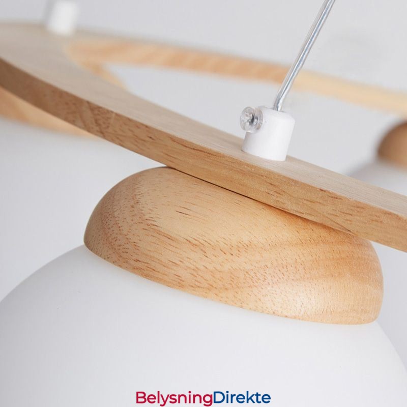 Japansk Lysekrone I Tre, Molekyl, Anhengslampe