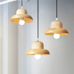 Japansk Tre Pendellampe Hatt Hengende Lampe