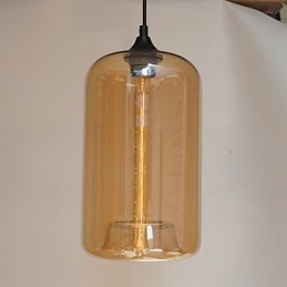 Flaskedesign Pendellampe Med 1 Lys Minimalistisk Jernmaleri