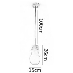 Japansk Trependellampe I Glass, Vannkoker