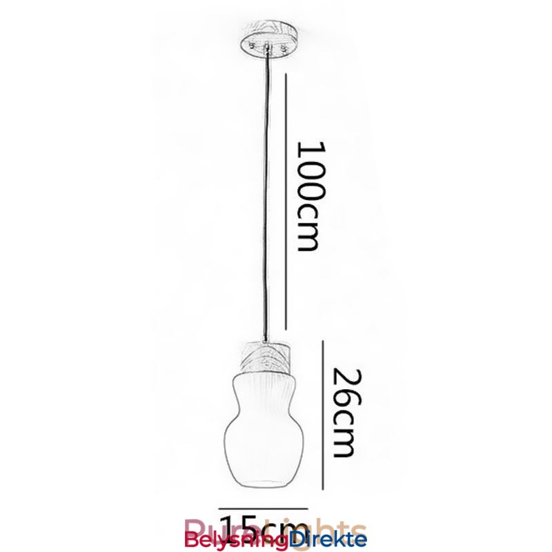 Japansk Trependellampe I Glass, Vannkoker