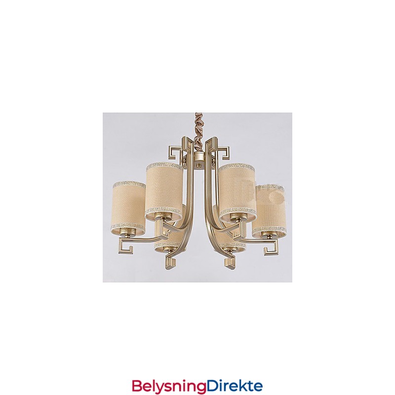 Kinesisk Stil Lysekrone Jern Kobber Imitasjonsluftlamper