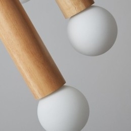 Japansk Pendellampe I Tre Med 6 Lys