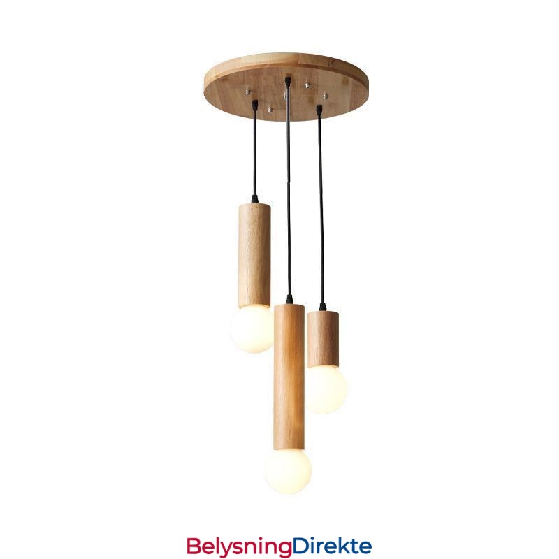 Japansk Pendellampe I Tre Med 3 Lys