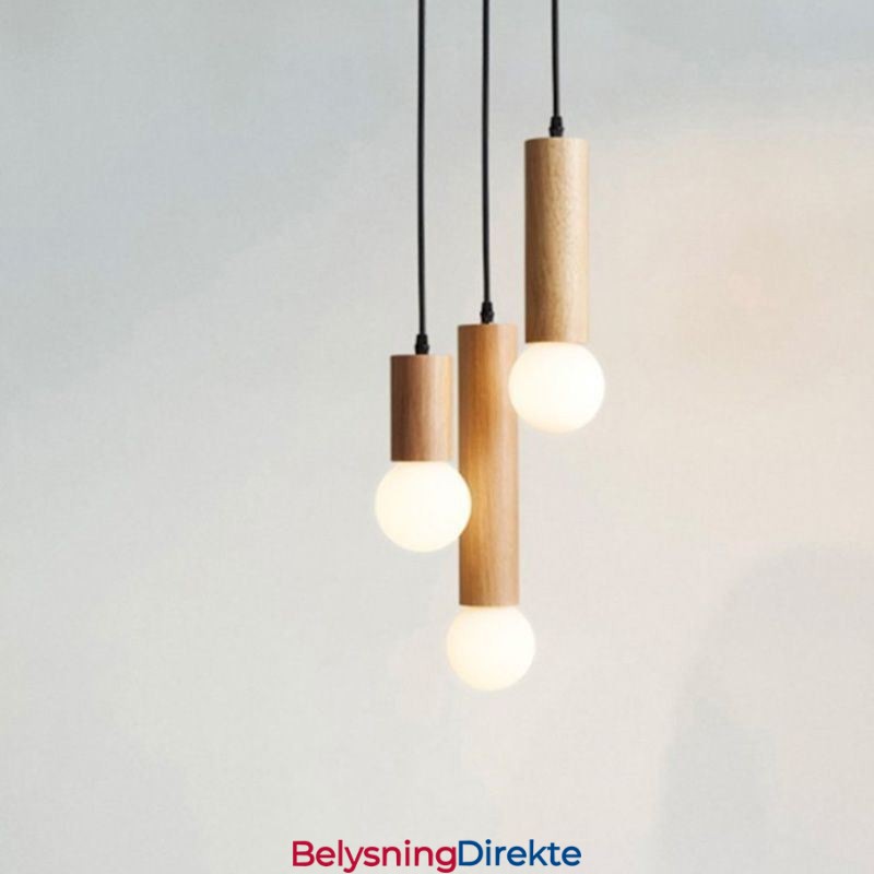 Japansk Pendellampe I Tre Med 3 Lys
