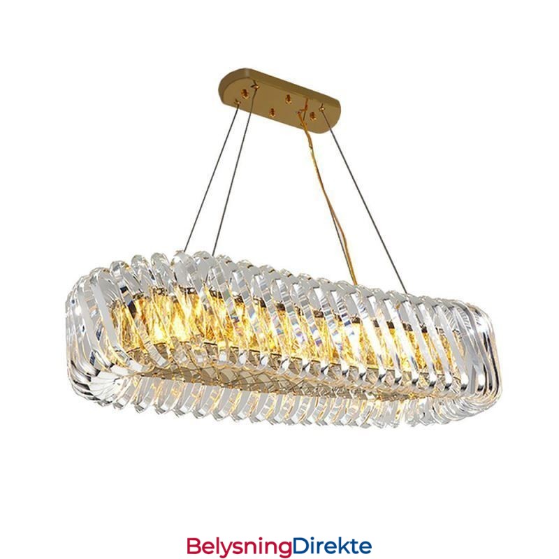 Luksuriøs Glassanhengslampe I Europeisk Stil Med Lysekrone