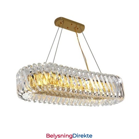 Luksuriøs Glassanhengslampe I Europeisk Stil Med Lysekrone