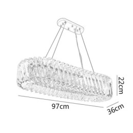 Luksuriøs Glassanhengslampe I Europeisk Stil Med Lysekrone