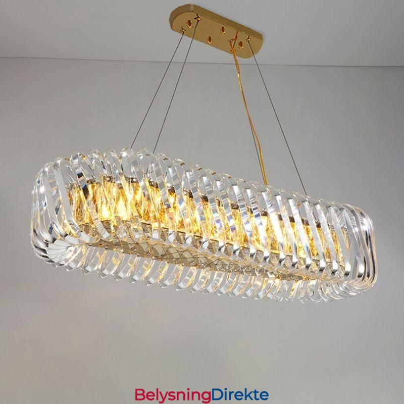 Luksuriøs Glassanhengslampe I Europeisk Stil Med Lysekrone