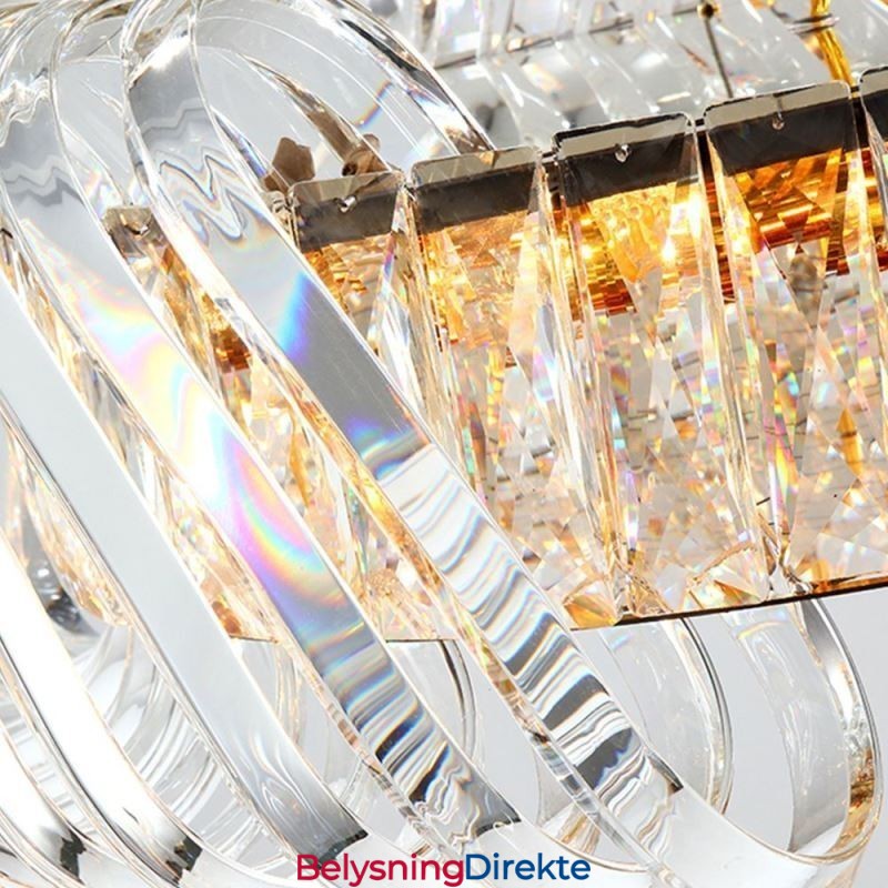 Luksuriøs Glassanhengslampe I Europeisk Stil Med Lysekrone