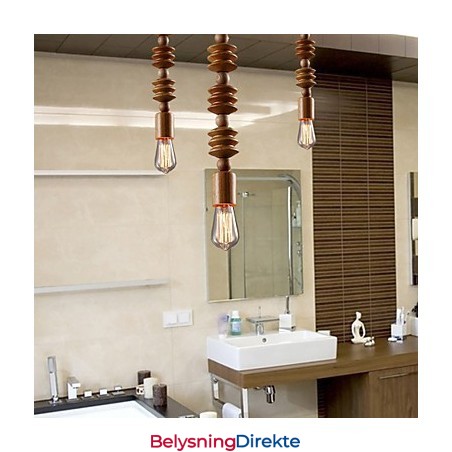 Lysekrone I Ministil, Tradisjonell Klassisk, Tre, Bambus