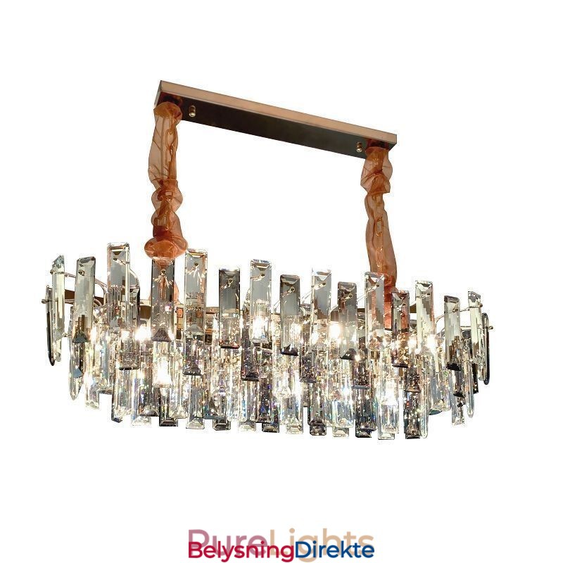 Europeisk Glasslysekrone Ovale Pendellamper