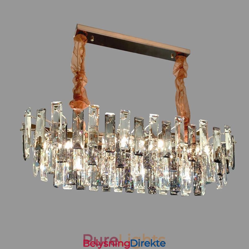 Europeisk Glasslysekrone Ovale Pendellamper