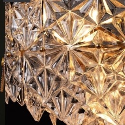 Europeisk Glass Pendellampe Moderne Kjegleformet Lysekrone