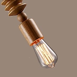 Lysekrone I Ministil, Tradisjonell Klassisk, Tre, Bambus