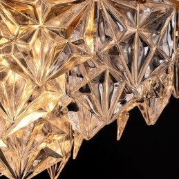 Europeisk Glass Pendellampe Moderne Kjegleformet Lysekrone