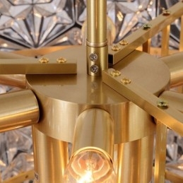 Europeisk Glass Pendellampe Moderne Kjegleformet Lysekrone