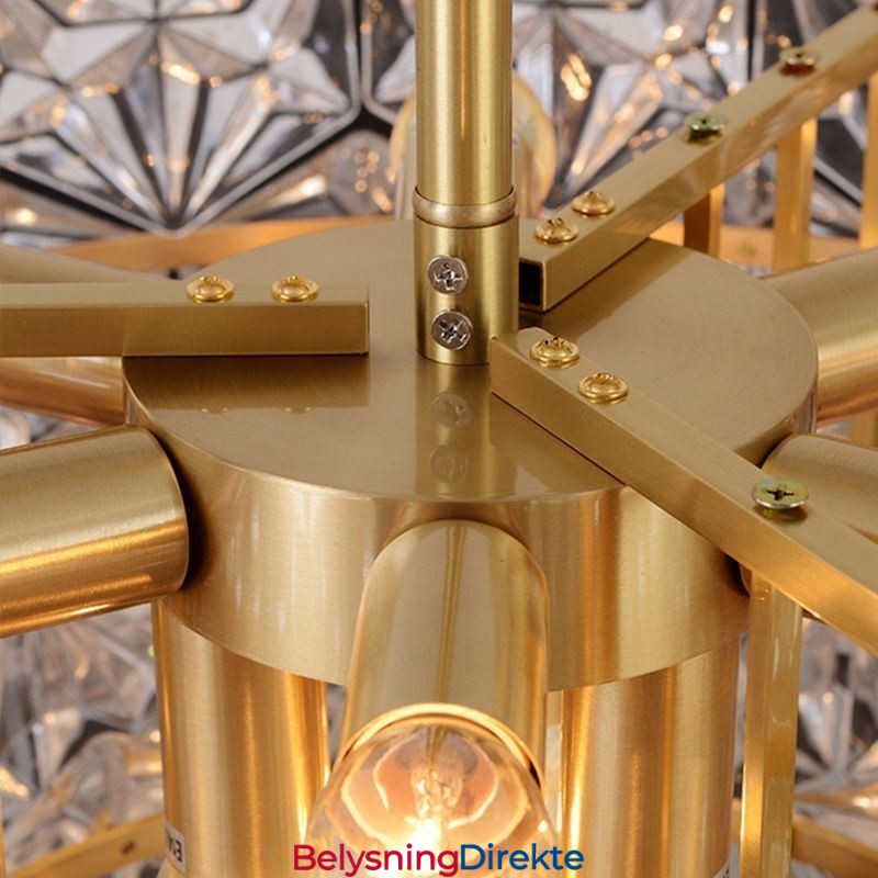 Europeisk Glass Pendellampe Moderne Kjegleformet Lysekrone