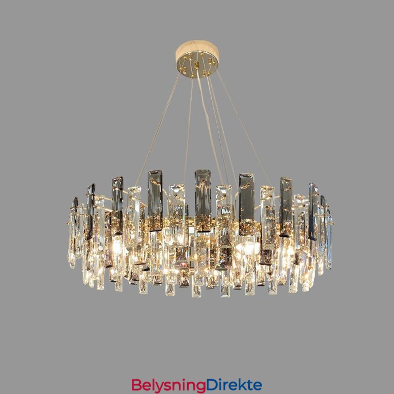 Luksuriøs Glasslysekrone I Europeisk Stil Anhengslampe