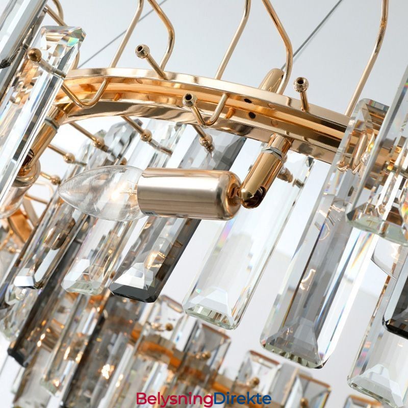 Luksuriøs Glasslysekrone I Europeisk Stil Anhengslampe
