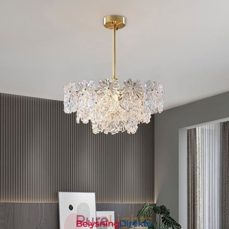 Luksuriøs Pendellampe Til Hjemmeinnredning I Glass, Lysekrone, Stue