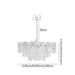 Luksuriøs Pendellampe Til Hjemmeinnredning I Glass, Lysekrone, Stue