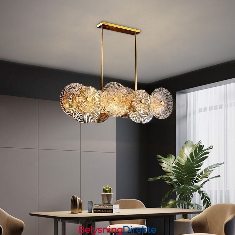 Moderne Gnistskivelysekrone Fyrverkeri Glassanhengslampe Hjemmedekorbelysning