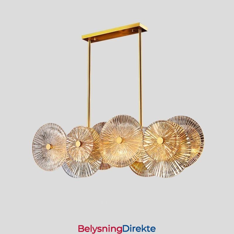 Moderne Gnistskivelysekrone Fyrverkeri Glassanhengslampe Hjemmedekorbelysning