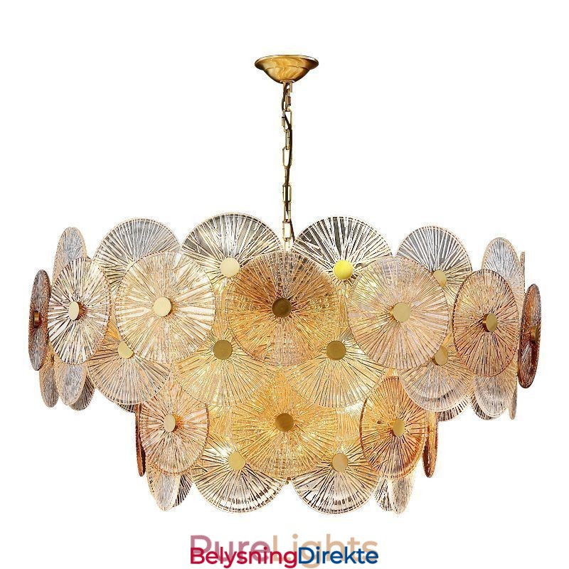 Moderne Gnistskivelysekrone Fyrverkeri Glassanhengslampe Hjemdekobelysning