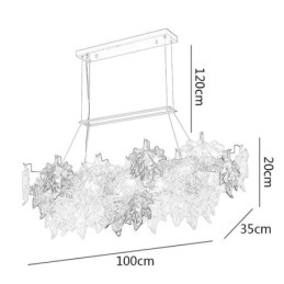 Maple Leaf Pendellampe Hjemmedekor Glassbelysning