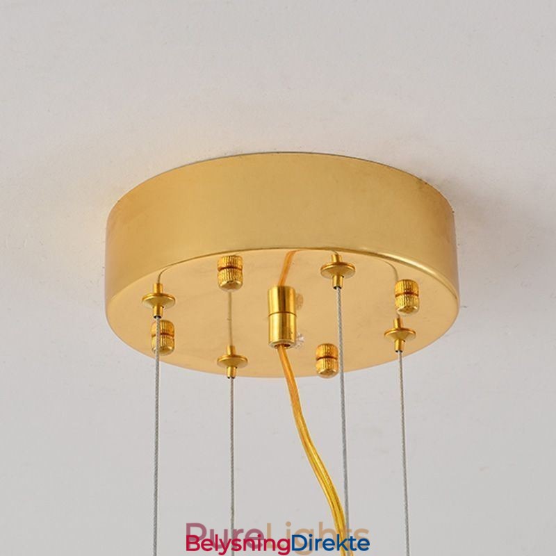 Maple Leaf-Anhengslampe I Glass Med Europeisk Interiørdekorasjon