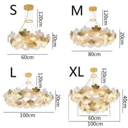 Europeisk Glasshengelampe Formet Som Vifteformet Kunstlysekrone