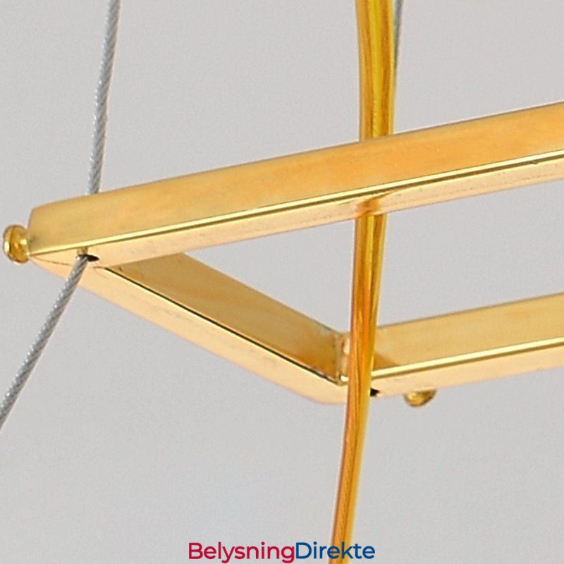 Kunstnerisk Glasslysekrone Med Fjær, Oval Anhengslampe