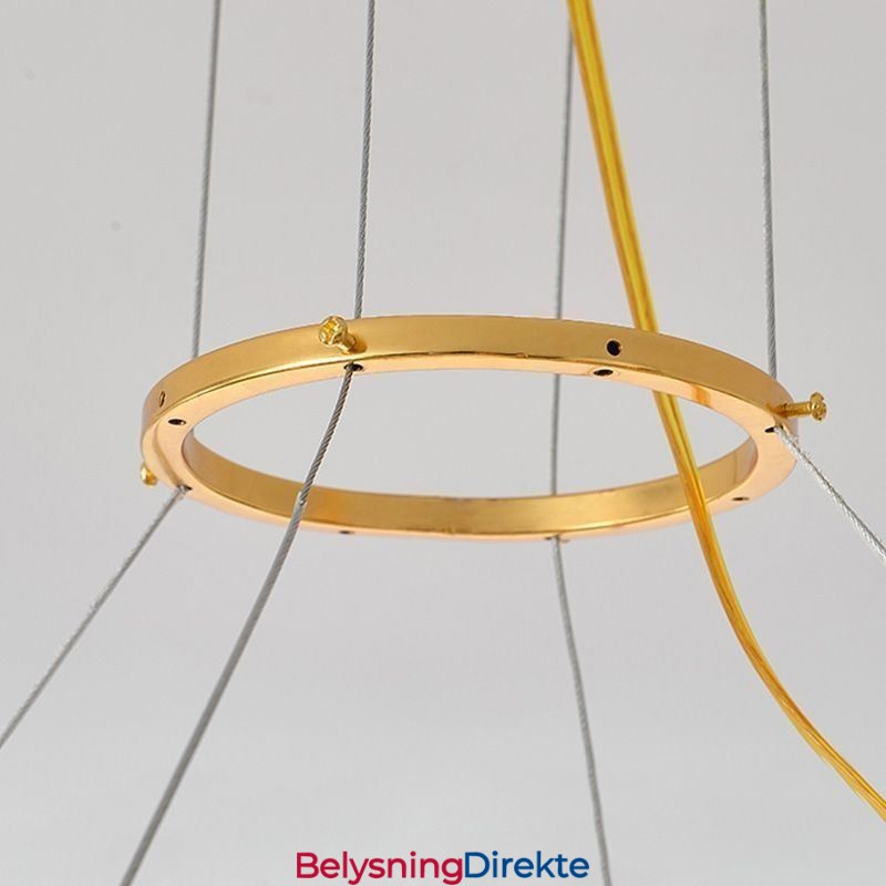 Moderne Lysekrone I Skjellglass Til Spisestue