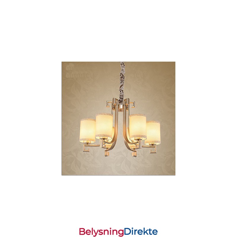 Kinesisk Stil Lysekrone Jern Kobber Imitasjonsluftlamper